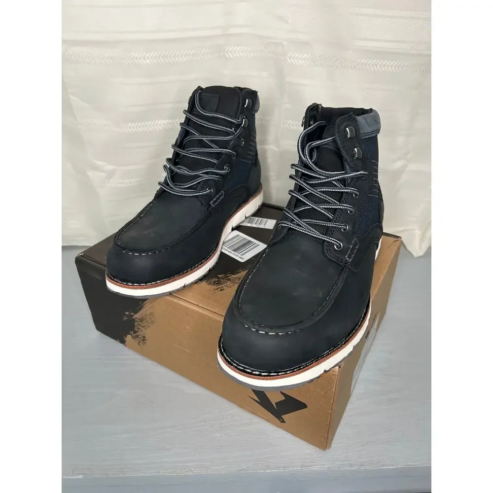 Territory Mack 2.0 Cap Moc Toe Ankle Boots Black Mens Sz 11.5 Wide